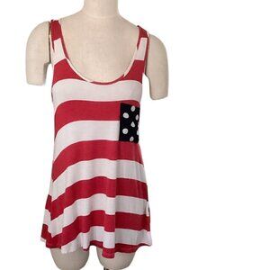 Mon Ami Patriotic Tank Top Sz M #71L